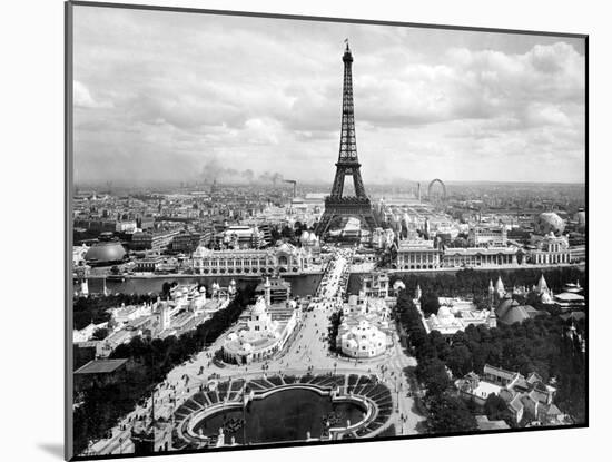 World Fair in Paris in 1900 : Champs De Mars with Eiffel Tower-null-Mounted Photo