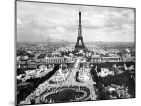 World Fair in Paris in 1900 : Champs De Mars with Eiffel Tower-null-Mounted Photo