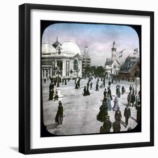 World Fair of 1900, Paris, the Iena Bridge Roundabout-Leon, Levy et Fils-Framed Photographic Print