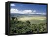 World Famous Ngorongoro Crater, 102-Sq Mile Crater Floor Is Wonderful Wildlife Spectacle, Tanzania-Nigel Pavitt-Framed Stretched Canvas