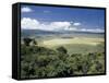 World Famous Ngorongoro Crater, 102-Sq Mile Crater Floor Is Wonderful Wildlife Spectacle, Tanzania-Nigel Pavitt-Framed Stretched Canvas