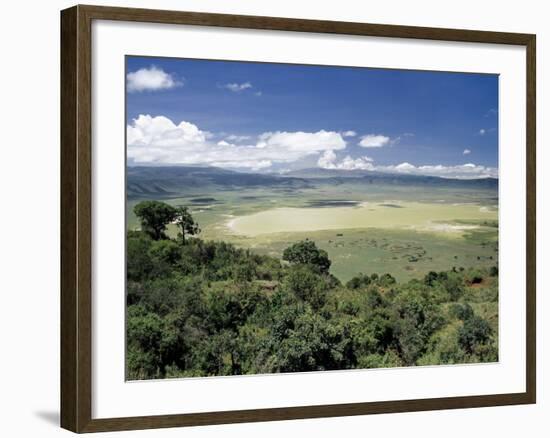 World Famous Ngorongoro Crater, 102-Sq Mile Crater Floor Is Wonderful Wildlife Spectacle, Tanzania-Nigel Pavitt-Framed Photographic Print