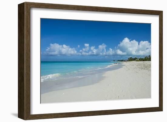 World famous white sand on Grace Bay beach, Providenciales, Turks and Caicos, Caribbean-Michael Runkel-Framed Photographic Print