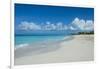 World famous white sand on Grace Bay beach, Providenciales, Turks and Caicos, Caribbean-Michael Runkel-Framed Photographic Print