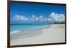 World famous white sand on Grace Bay beach, Providenciales, Turks and Caicos, Caribbean-Michael Runkel-Framed Photographic Print