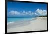 World famous white sand on Grace Bay beach, Providenciales, Turks and Caicos, Caribbean-Michael Runkel-Framed Photographic Print