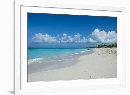 World famous white sand on Grace Bay beach, Providenciales, Turks and Caicos, Caribbean-Michael Runkel-Framed Photographic Print