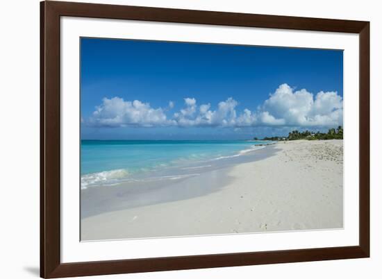 World famous white sand on Grace Bay beach, Providenciales, Turks and Caicos, Caribbean-Michael Runkel-Framed Photographic Print