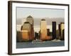 World Financial Center Buildings and Lower Manhattan Skyline Across the Hudson River, New York, USA-Amanda Hall-Framed Photographic Print