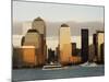 World Financial Center Buildings and Lower Manhattan Skyline Across the Hudson River, New York, USA-Amanda Hall-Mounted Photographic Print