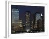 World Financial Center Buildings and Lower Manhattan Skyline Across the Hudson River, New York, USA-Amanda Hall-Framed Photographic Print