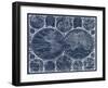 World Globes Blueprint-Vision Studio-Framed Art Print