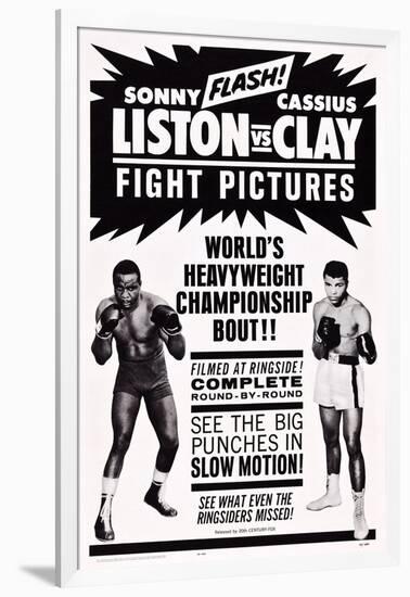 World Heavyweight Championship Bout: Charles 'Sonny' Liston Vs. Cassius Clay-null-Framed Art Print