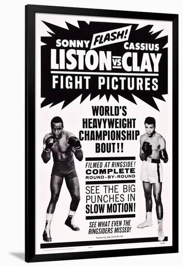 World Heavyweight Championship Bout: Charles 'Sonny' Liston Vs. Cassius Clay-null-Framed Art Print