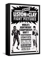 World Heavyweight Championship Bout: Charles 'Sonny' Liston Vs. Cassius Clay-null-Framed Stretched Canvas