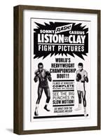 World Heavyweight Championship Bout: Charles 'Sonny' Liston Vs. Cassius Clay-null-Framed Art Print