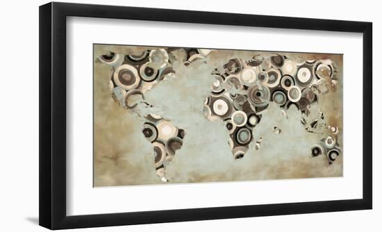 World in motion-Joannoo-Framed Art Print