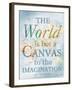 World is a Canvas-Elizabeth Medley-Framed Art Print