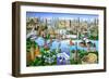 World Landmarks-Adrian Chesterman-Framed Art Print