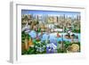 World Landmarks-Adrian Chesterman-Framed Art Print