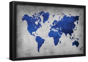 World Map 10-NaxArt-Framed Poster