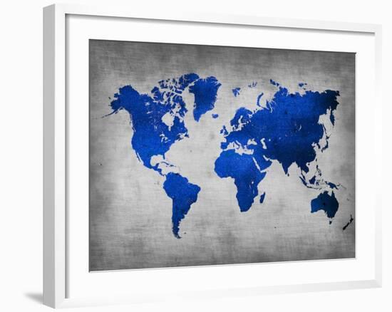 World  Map 10-NaxArt-Framed Art Print