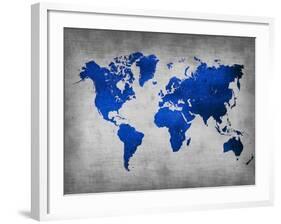 World  Map 10-NaxArt-Framed Art Print