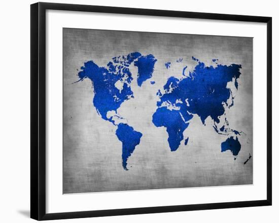 World  Map 10-NaxArt-Framed Art Print