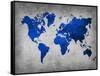 World  Map 10-NaxArt-Framed Stretched Canvas