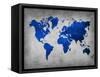 World  Map 10-NaxArt-Framed Stretched Canvas