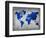 World  Map 10-NaxArt-Framed Art Print