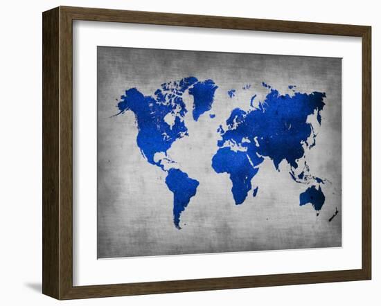 World  Map 10-NaxArt-Framed Art Print