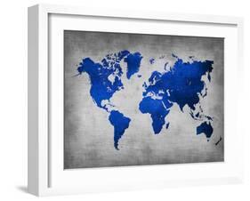 World  Map 10-NaxArt-Framed Art Print