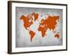 World Map 14-NaxArt-Framed Art Print