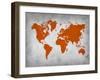 World Map 14-NaxArt-Framed Art Print