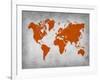 World Map 14-NaxArt-Framed Art Print