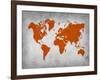 World Map 14-NaxArt-Framed Art Print