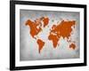 World Map 14-NaxArt-Framed Art Print