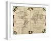 World Map, 1587-null-Framed Giclee Print