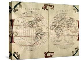 World Map, 1587-null-Stretched Canvas