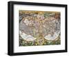 World Map, 1607-Pieter Van der Keere-Framed Giclee Print