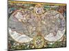 World Map, 1607-Pieter Van der Keere-Mounted Giclee Print