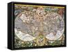 World Map, 1607-Pieter Van der Keere-Framed Stretched Canvas