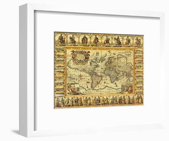 World Map 1626-Science Source-Framed Giclee Print