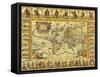 World Map 1626-Science Source-Framed Stretched Canvas