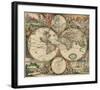 World Map 1689-Vintage Reproduction-Framed Art Print