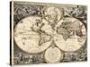 World Map, 1690-Science Source-Stretched Canvas