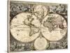 World Map, 1690-Science Source-Stretched Canvas
