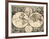 World Map, 1690-Science Source-Framed Giclee Print