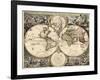 World Map, 1690-Science Source-Framed Giclee Print